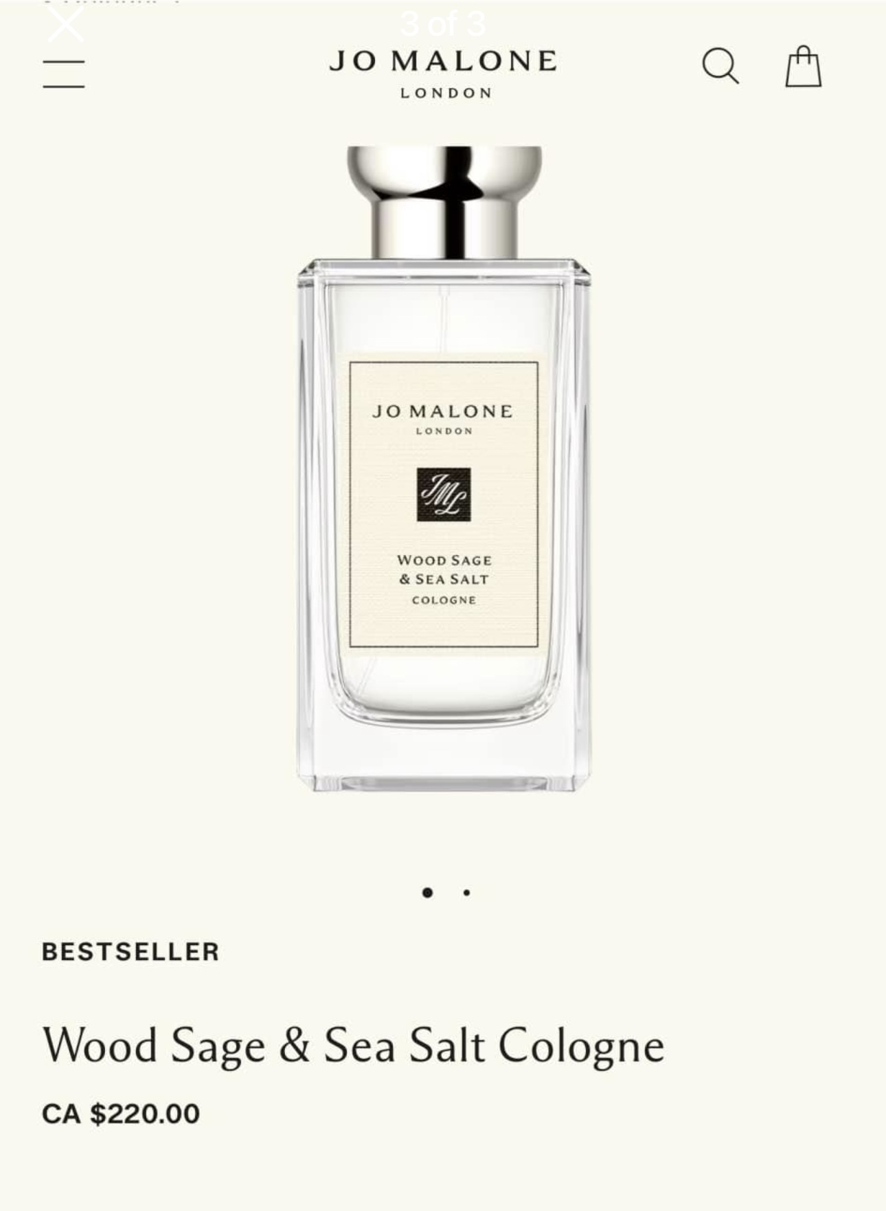 Jo Malone wood sage and sea salt thumbnail