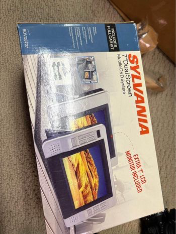 Car seat tv player