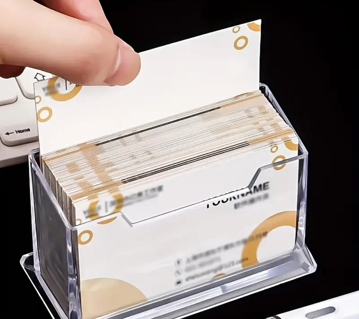 Transparent Business Card Holder 🥕 image indicator(2)