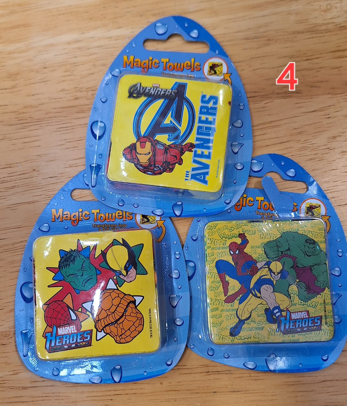 Different Marvel Heroes Magic Pop Up Towel Wash Cloths image indicator(4)