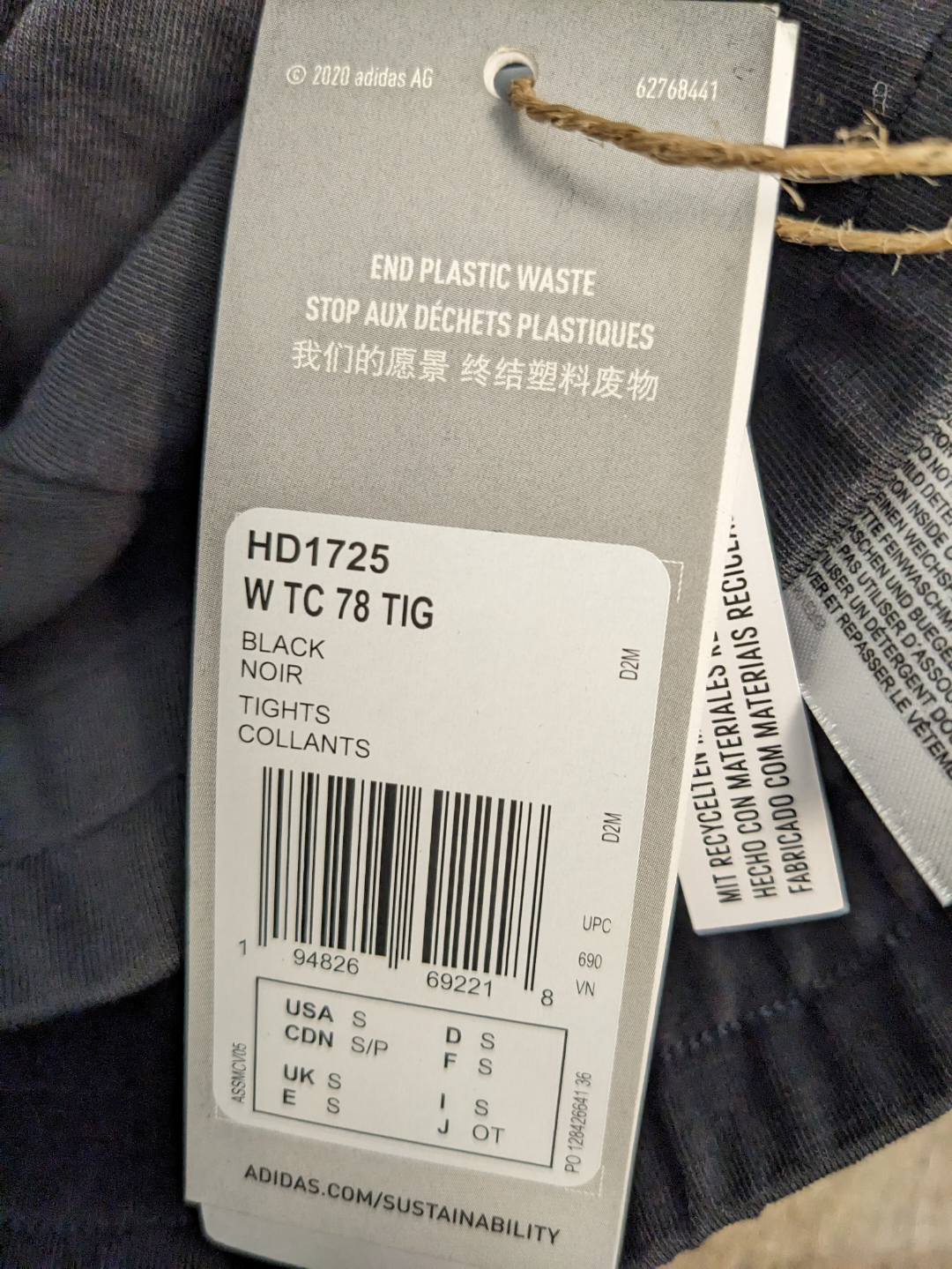 Aeroready designed to move cotton -touch 7/8 leggings image indicator(2)