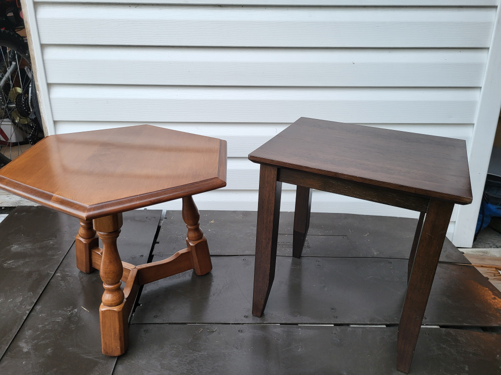 Pentagon & Rectangular small tables