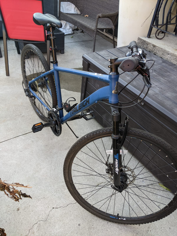 Bike - Raleigh Encounter Hybrid Bike, 700C, Blue