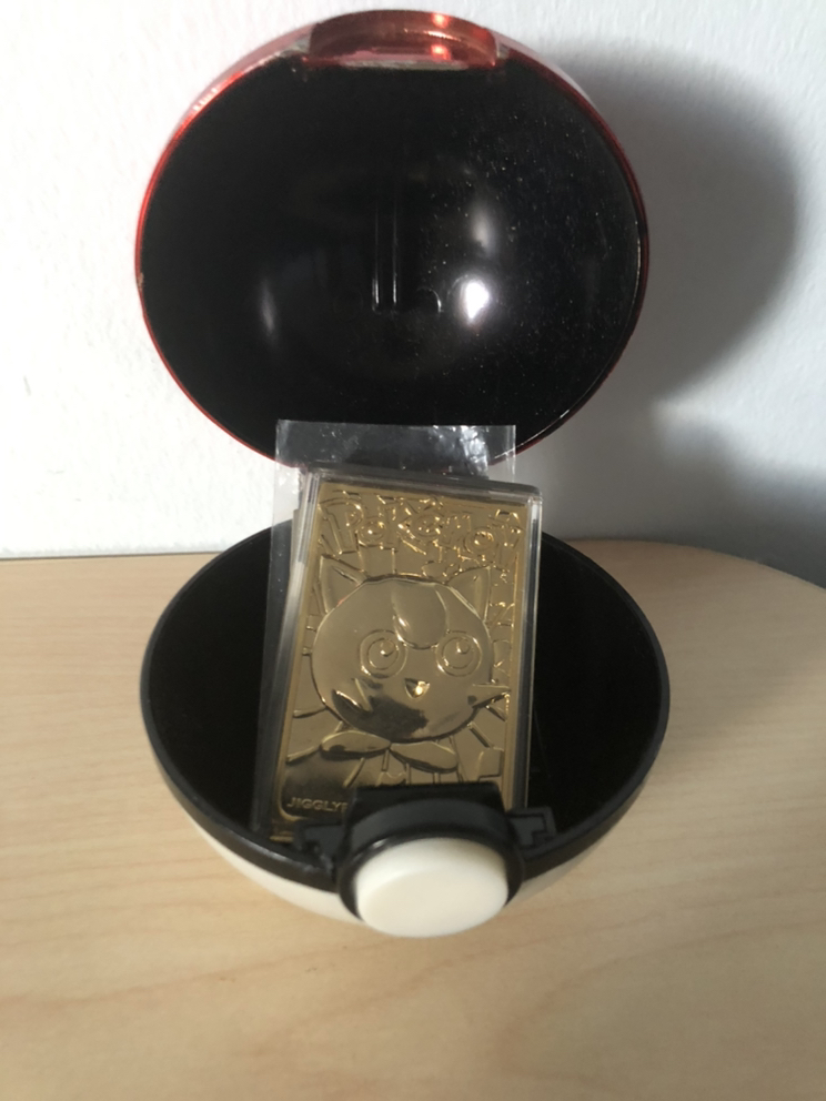 23k gold-plated Pokémon trading card Jigglypuff thumbnail