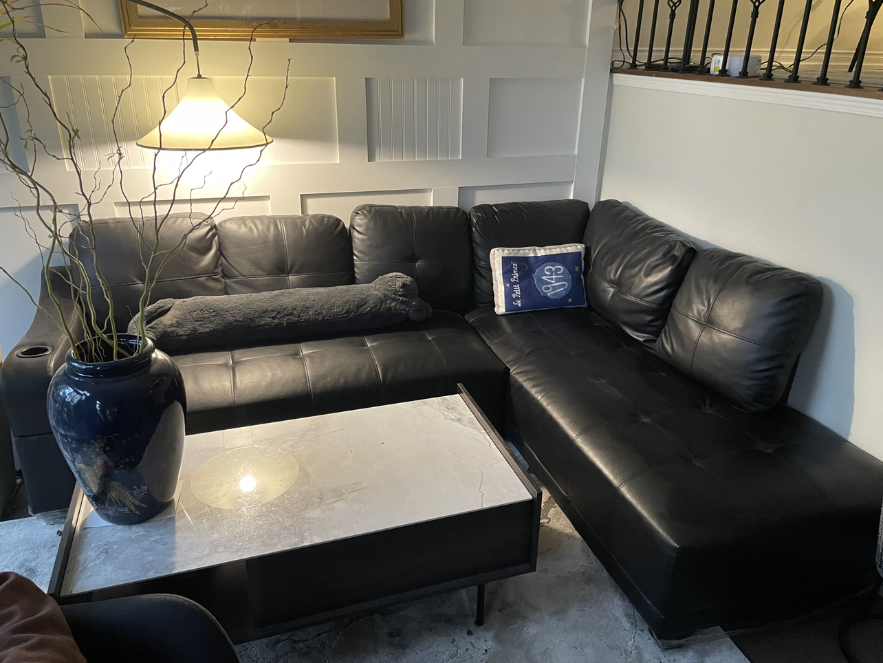 Sectional Leather Couch - photo 3