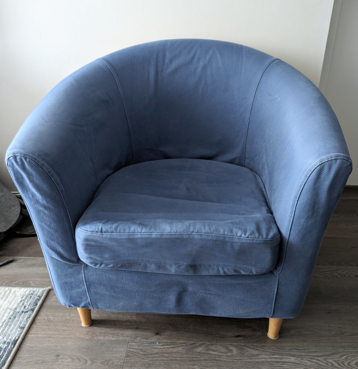 Blue Tub Chair from IKEA thumbnail