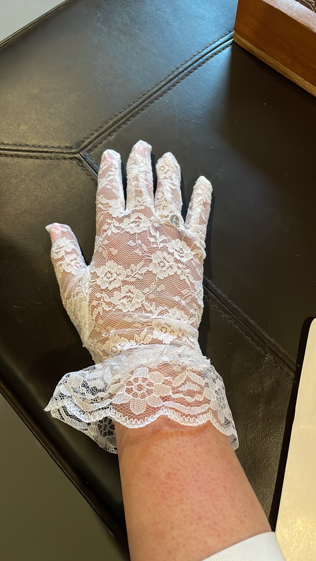 Lace white gloves 4 pairs - photo 4