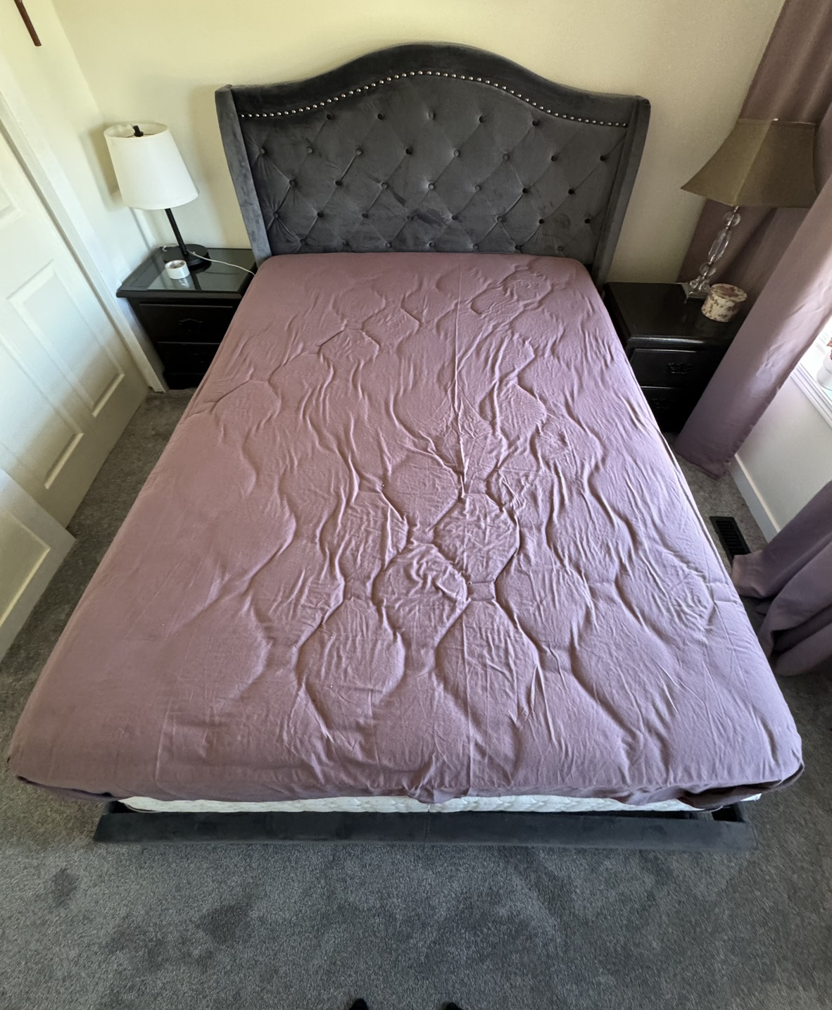 Double bed with mattress and base