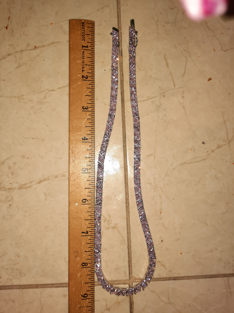 Suzanne Somers SEXXY Solid sterling silver heavy tennis chain image indicator(2)