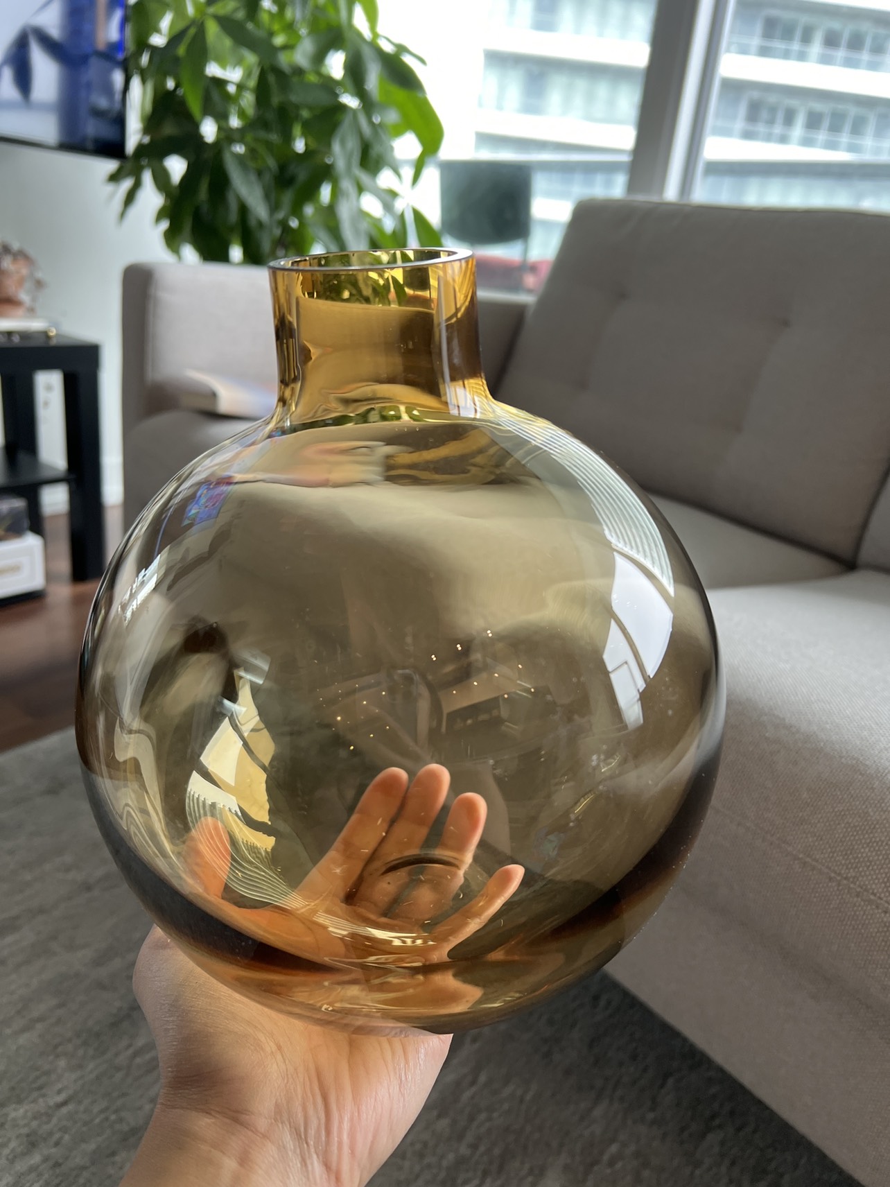 West Elm Glass Vase - photo 3