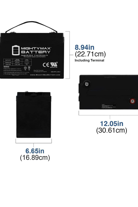 Mighty Max  6volt 200 Amh image indicator(4)
