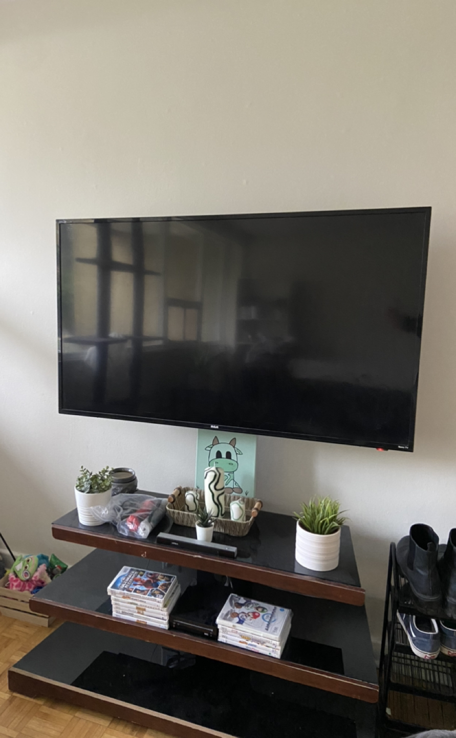 55” RCA Roku TV & TV stand thumbnail