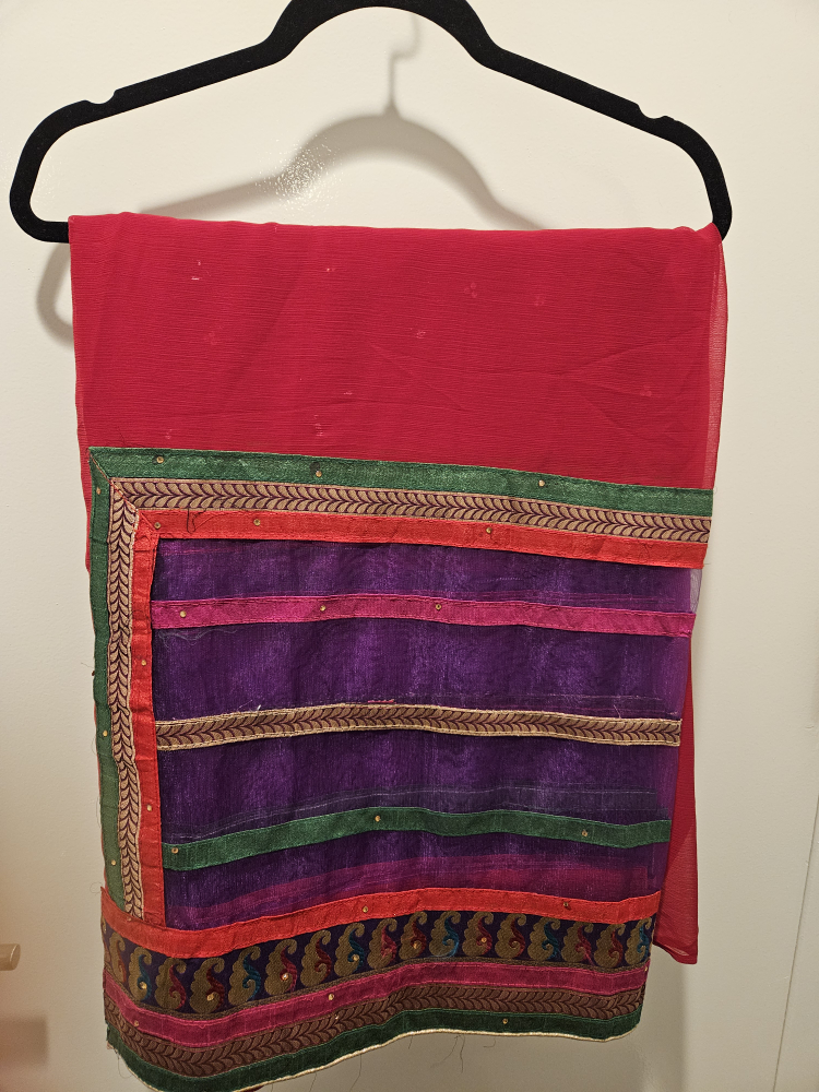 Ethnic indian wear drape. Saree with blouse thumbnail