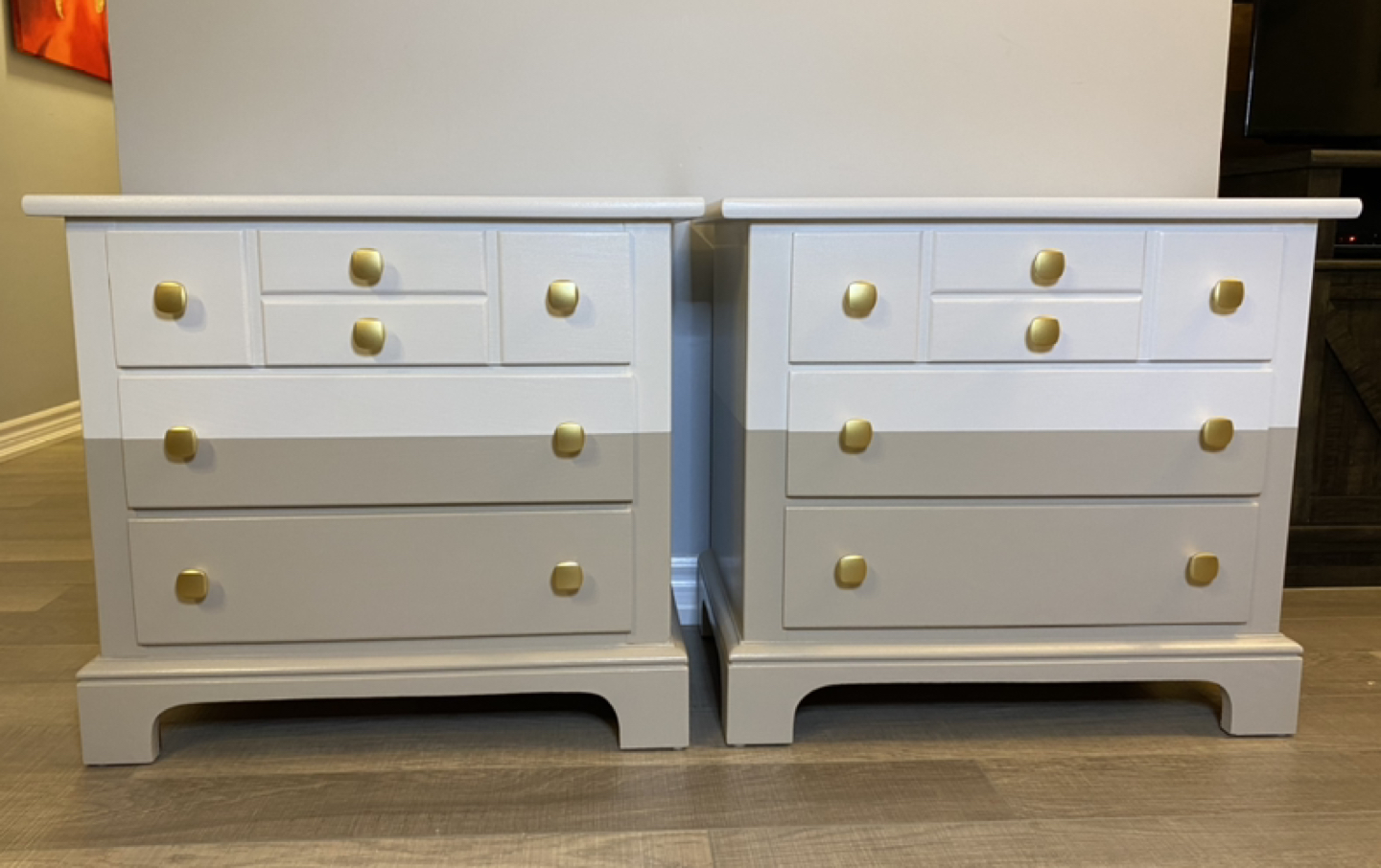 Matching Dipped Nightstands