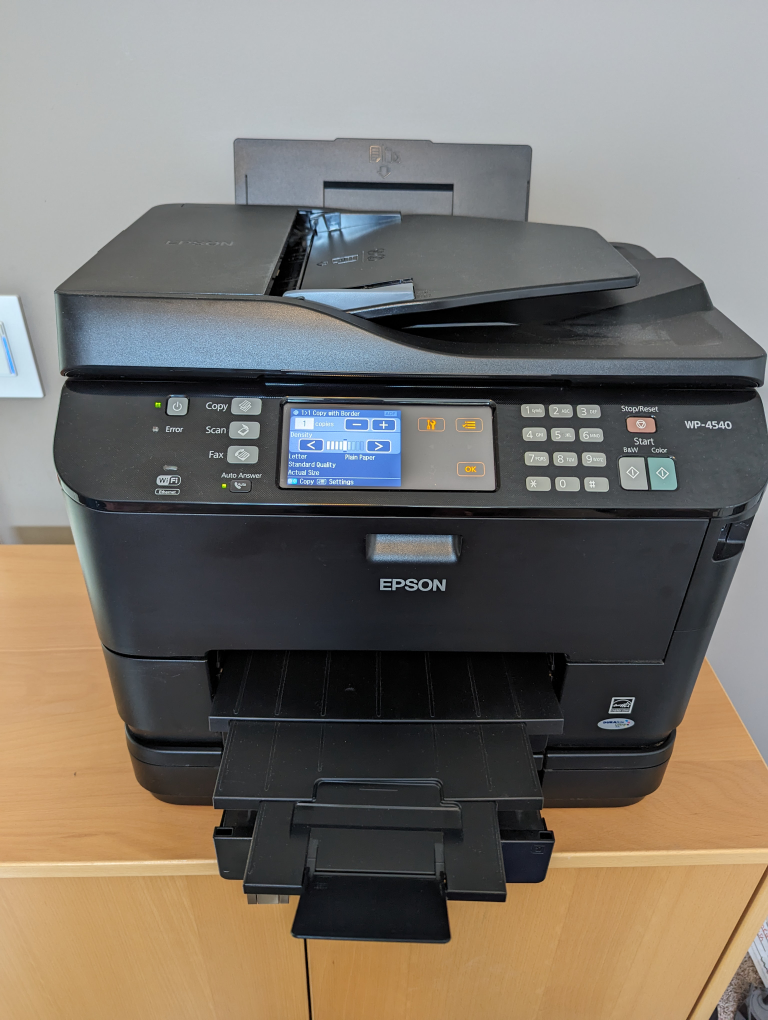 Epson WorkForce Pro WP-4540 All-in-One Printer.