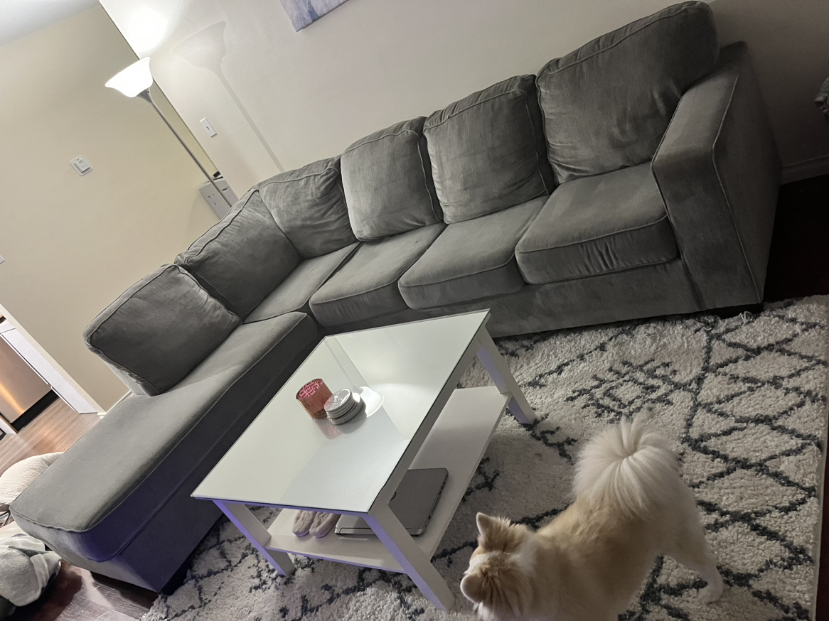 Grey sectional