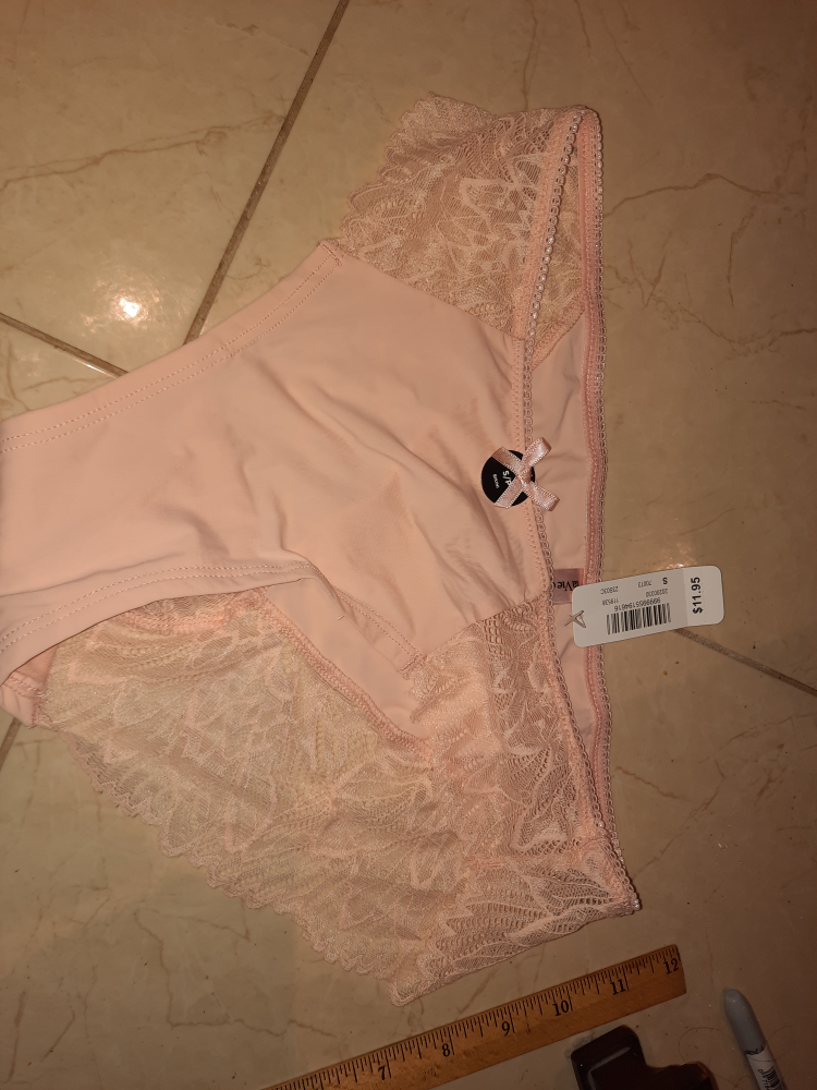 La vie en ROSE seXXXy pink lace panties NWT size small thumbnail