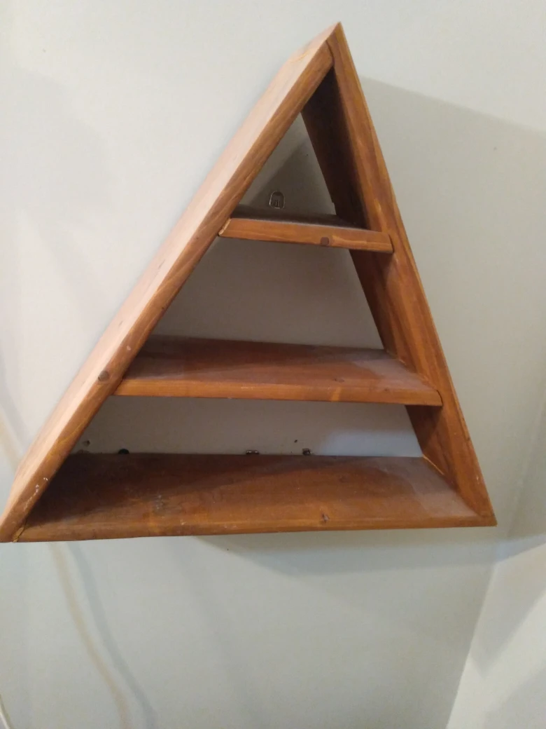 handmade wooden shelf