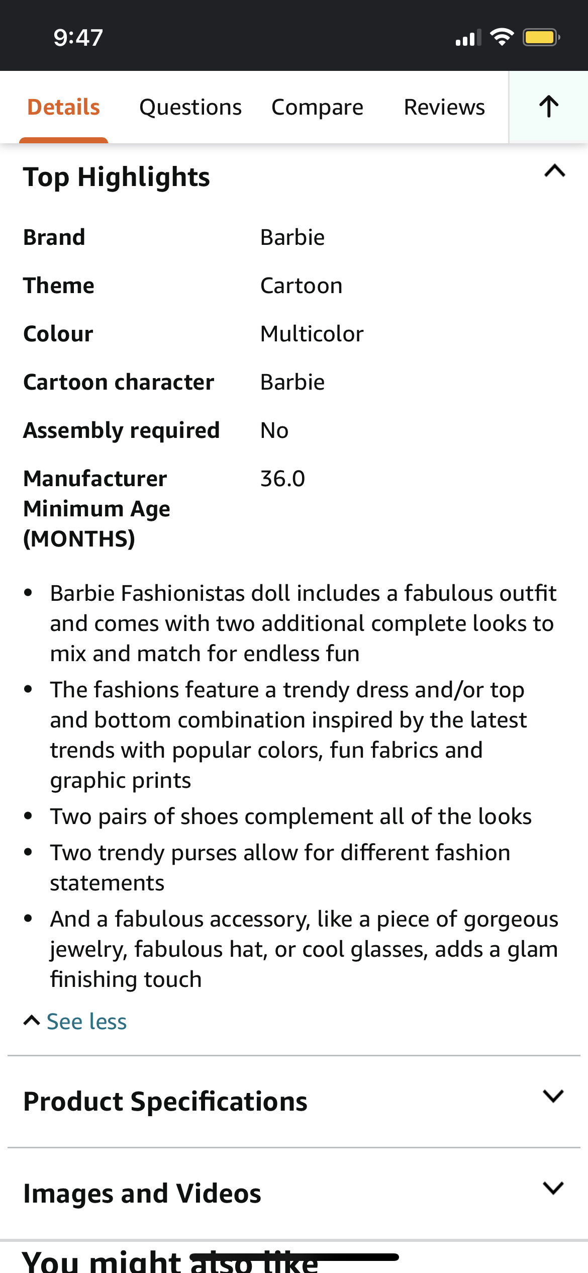 Barbie Fashionistas Doll 🎄 image indicator(5)