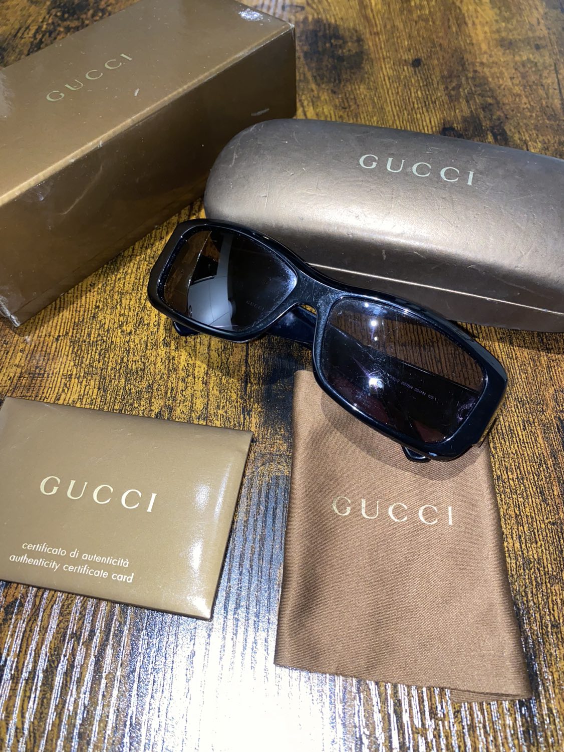 Vintage Gucci Sunglasses - 2996/S/0807 BN 55/14/125 thumbnail