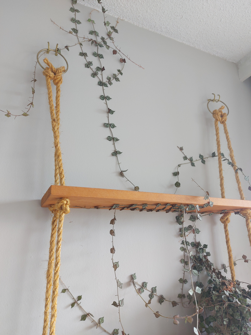 Wooden Rope shelf set - photo 2