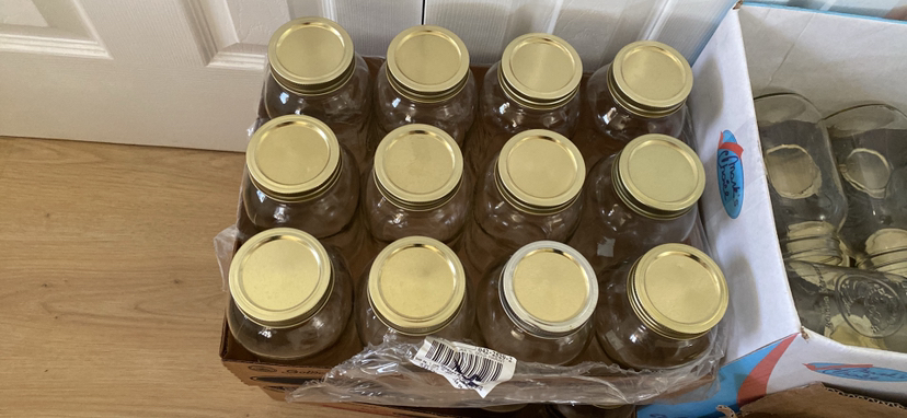 1litre mason jars