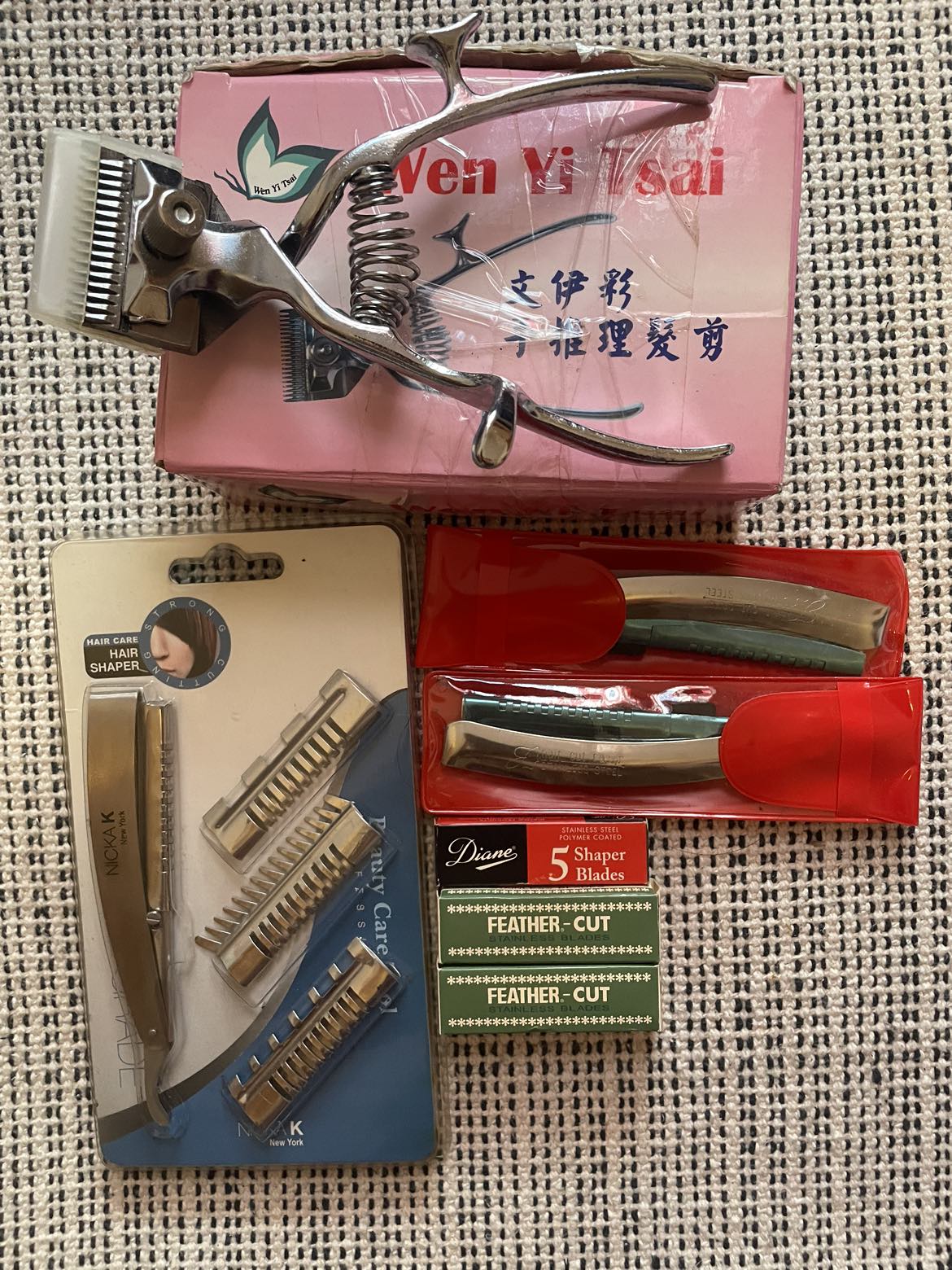 Vintage Chinese Beard Clipper Hair Trimmer Manual Clipper