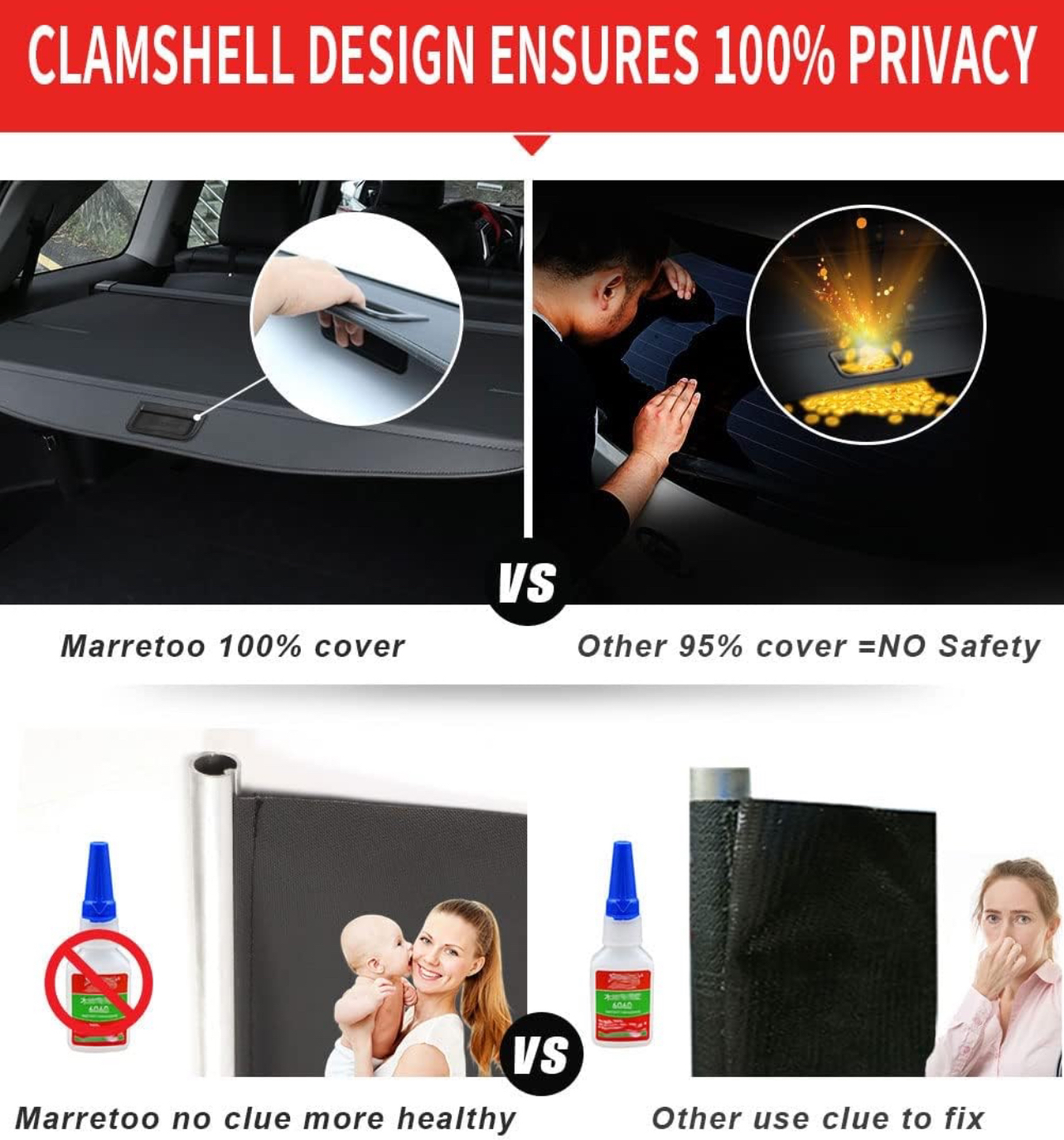 Toyota 4Runner 10-21 Retractable Cargo Cover, Black image indicator(10)