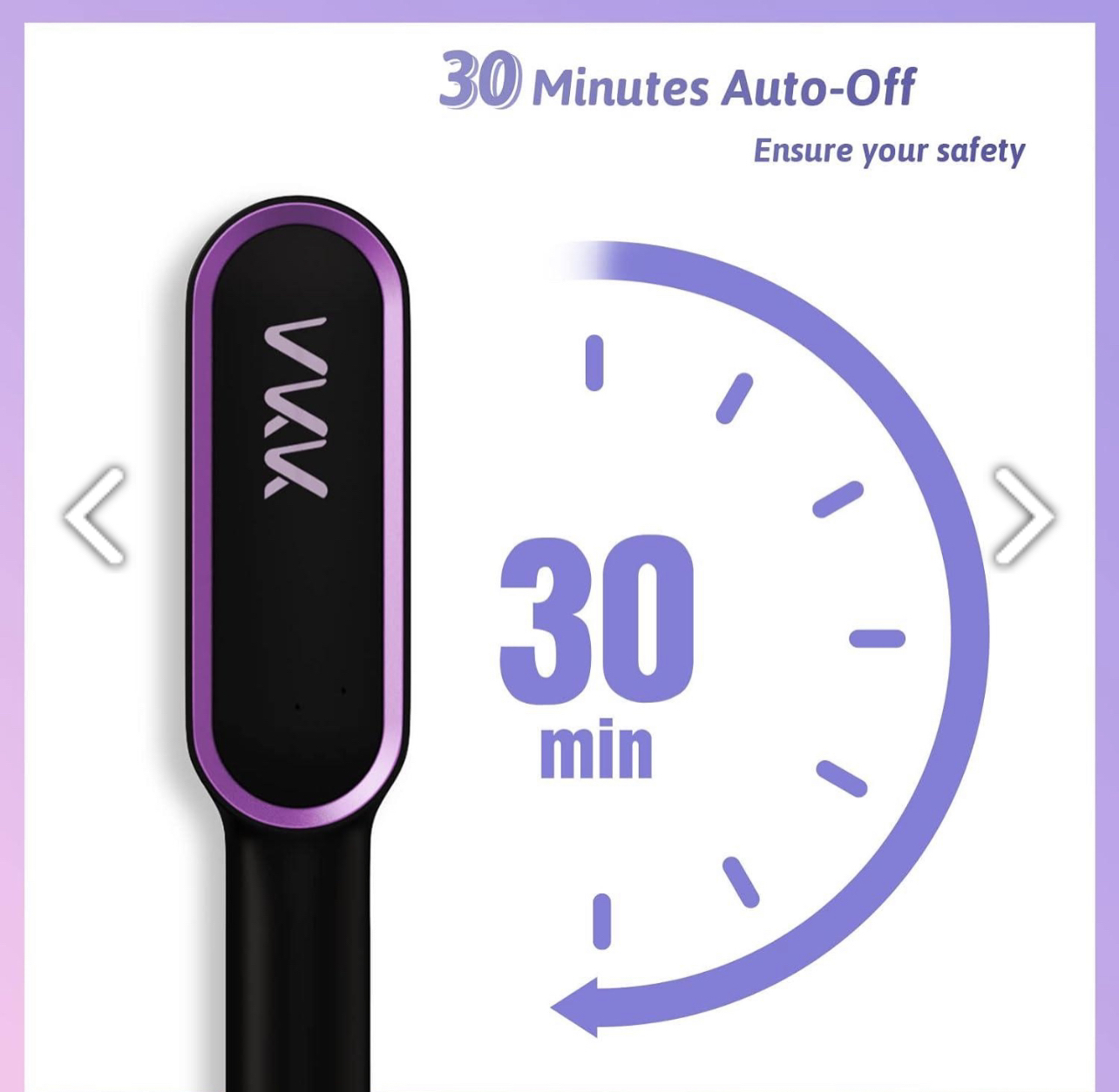 VKK Hair Straightener Brush Hair Straightener image indicator(3)