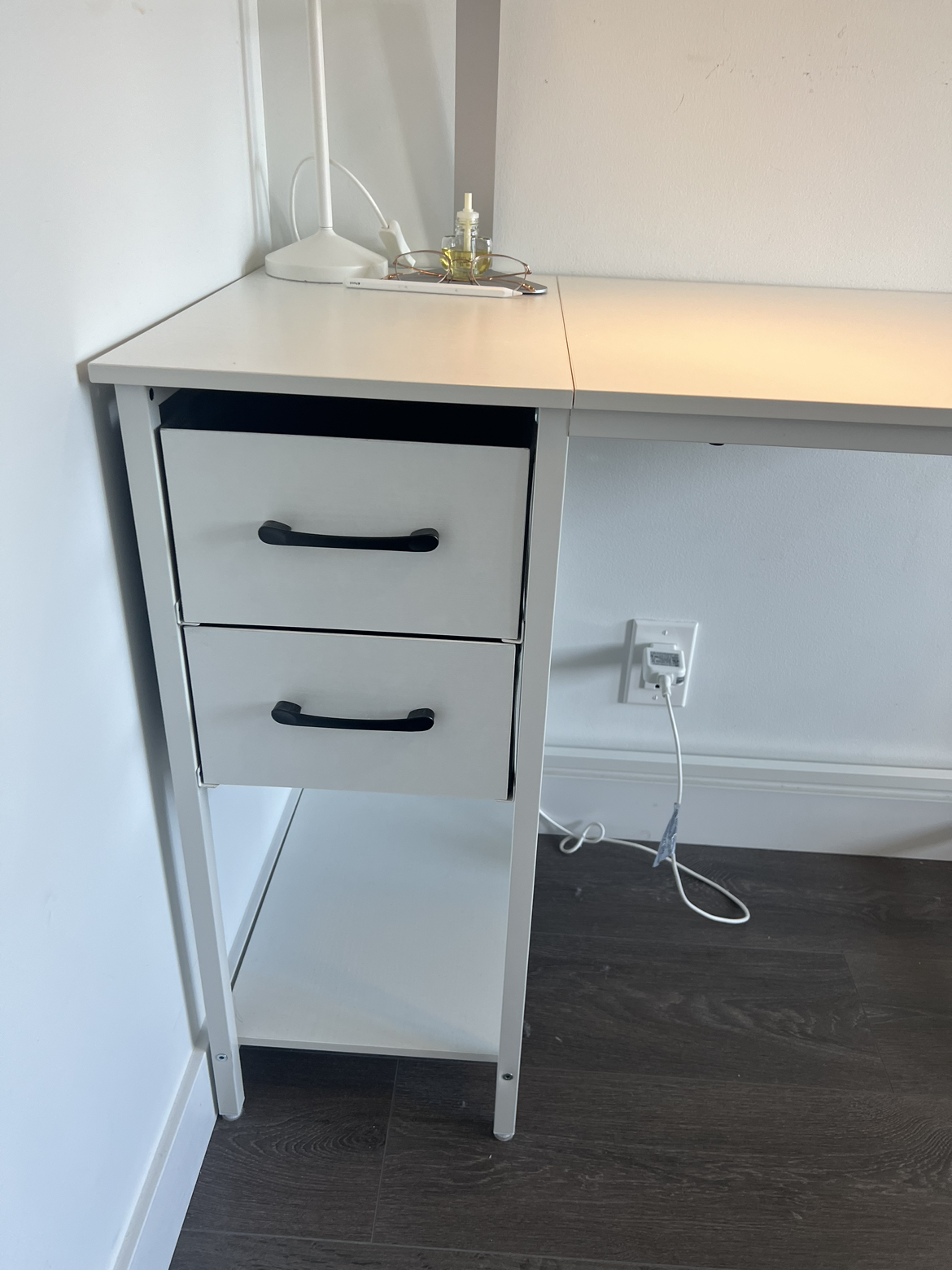 40“ large office study desk with 2 drawers - photo 4