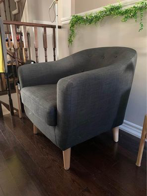 Accent Chair (Dark Grey) - photo 4