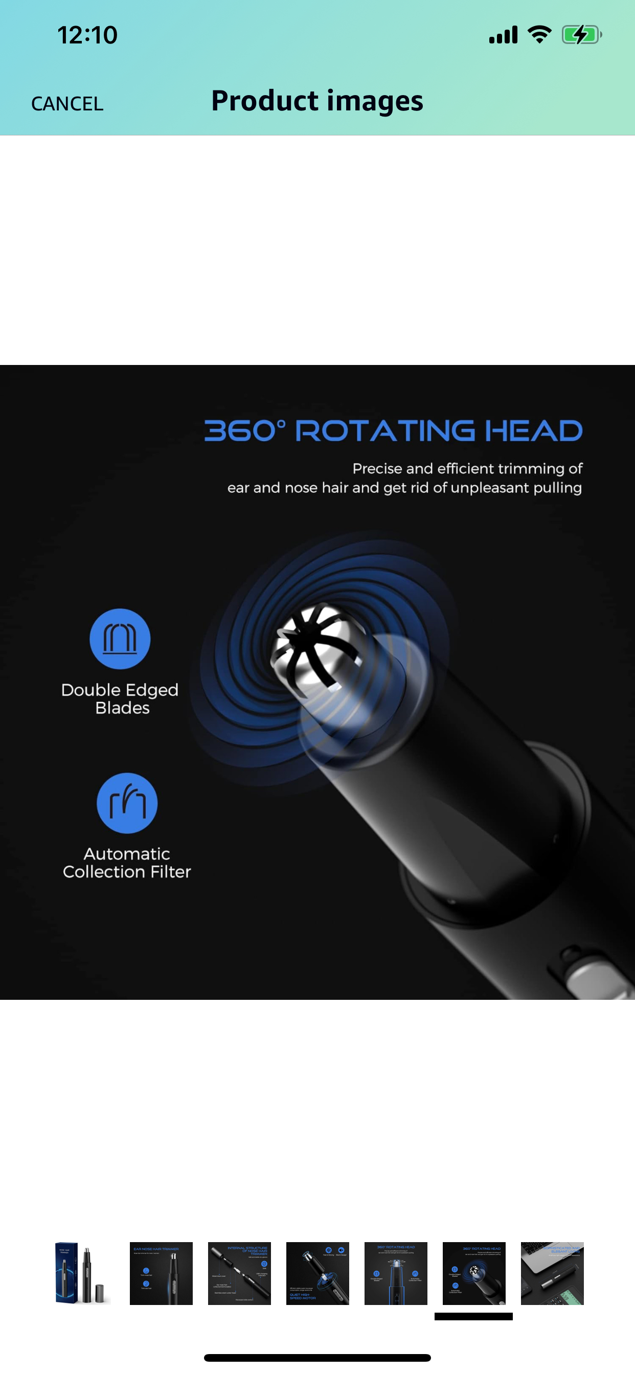 Brand new Rechargeable Nose Hair Trimmer for Men Women,3 in 1 image indicator(2)