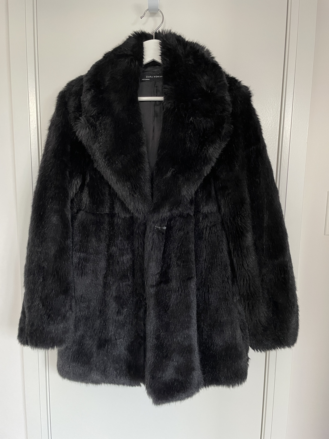 Zara Faux Fur Coat thumbnail