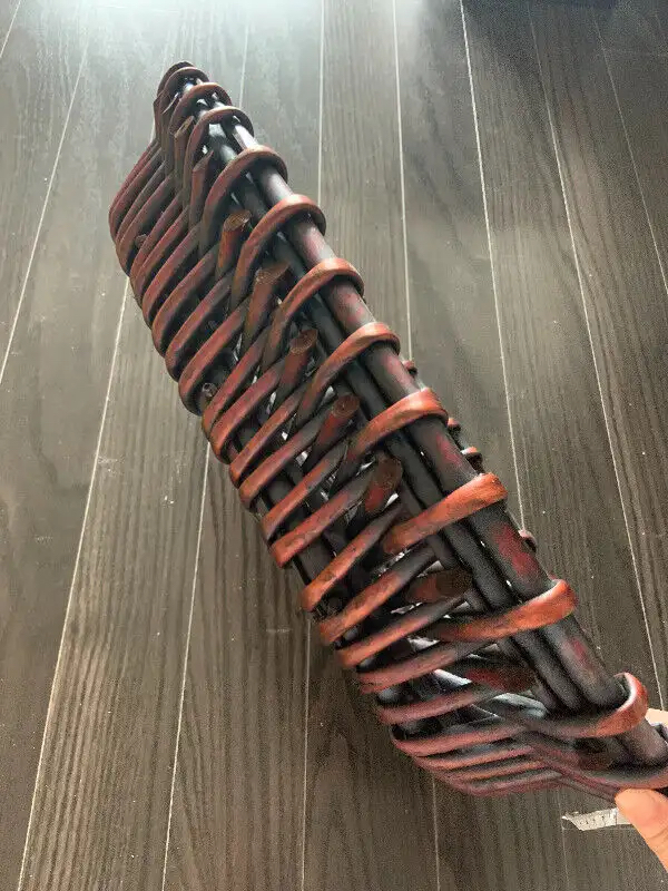 Rattan Wooden basket tray image indicator(2)