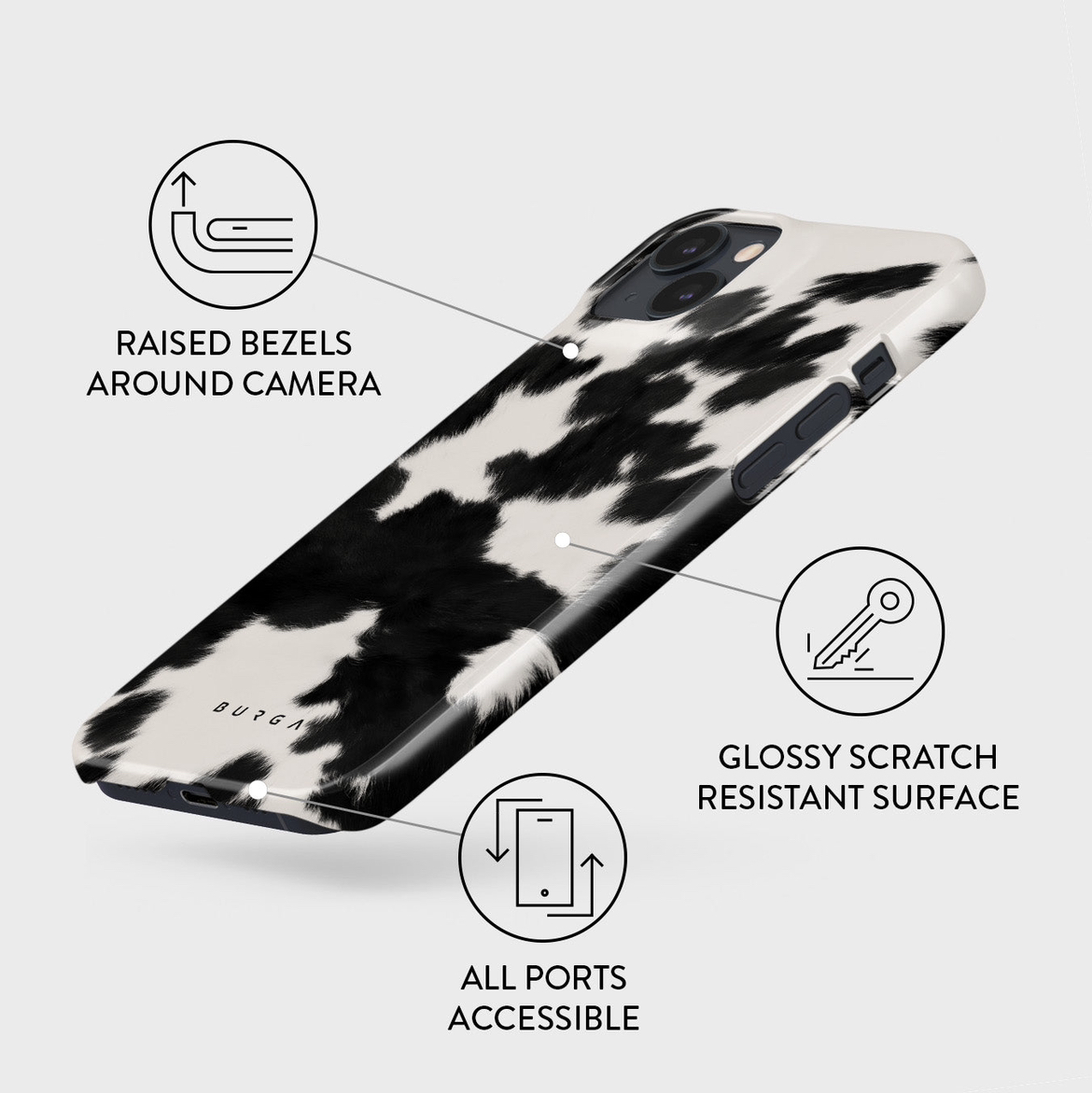 Burga iPhone 14 Snap Case - Achromatic - photo 4