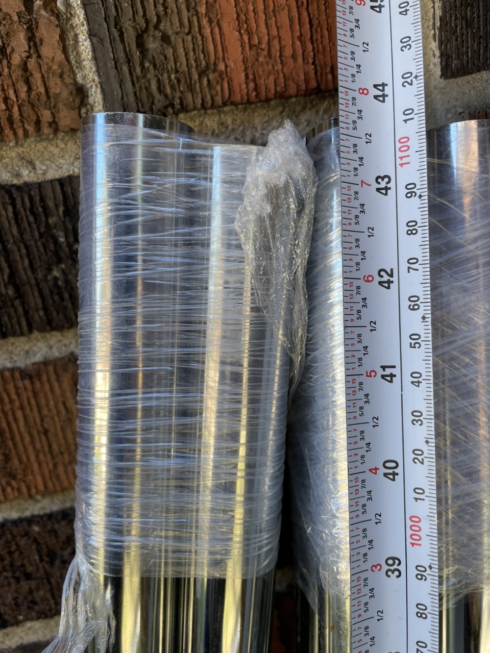 Chrome hang rods for closet 43-3/4” long image indicator(3)