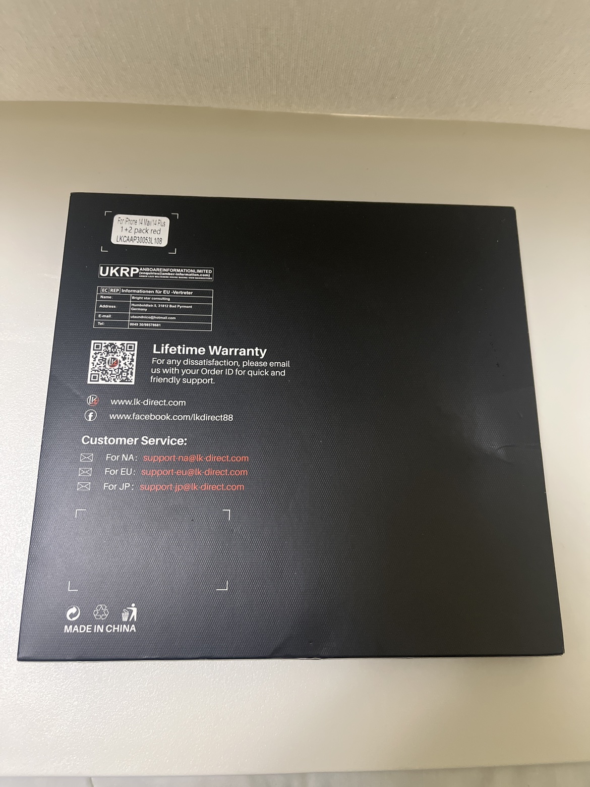 Red IPhone 14 Pro/plus case + screen Protector Brand New image indicator(3)