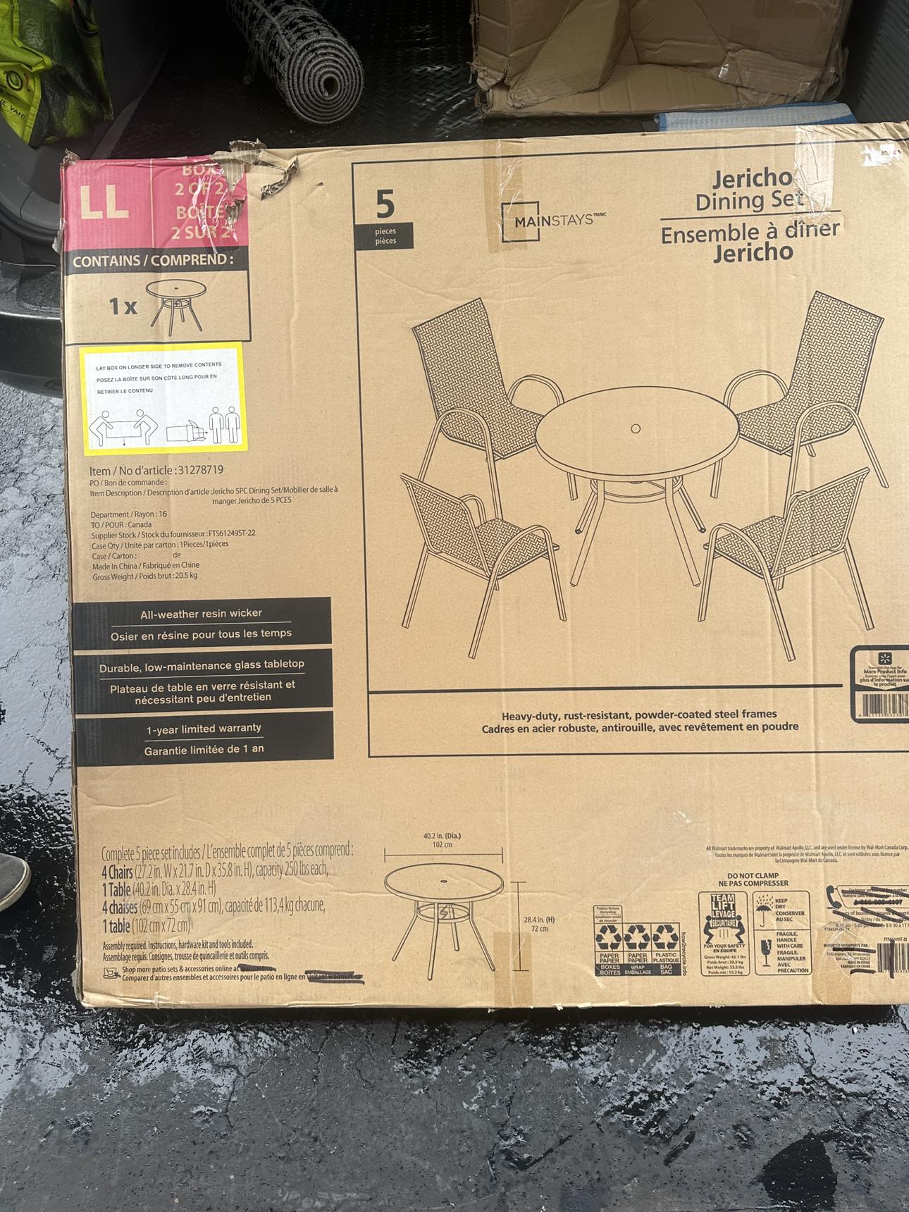 Brandnew 5 pc.patio dining set image indicator(2)