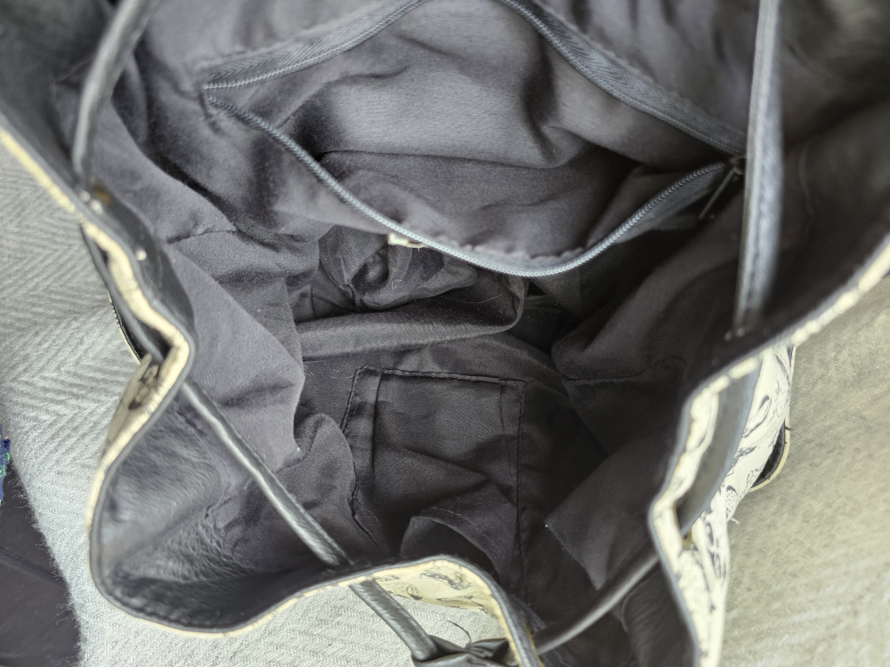 Cute Cream and Brown Owl Canvas Backpack image indicator(5)