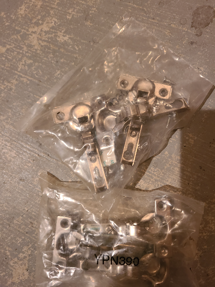 2 packages NEW cabinet door hinges 6 total image indicator(4)