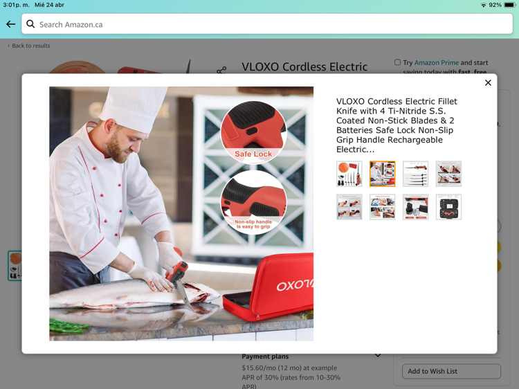 VLOXO Cordless Electric Fillet Knife - photo 3