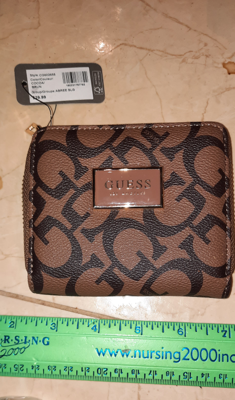 NWT AUTHENTIC GUESS WOMEN'S WALLET Brown mother's day gift 🎁 thumbnail