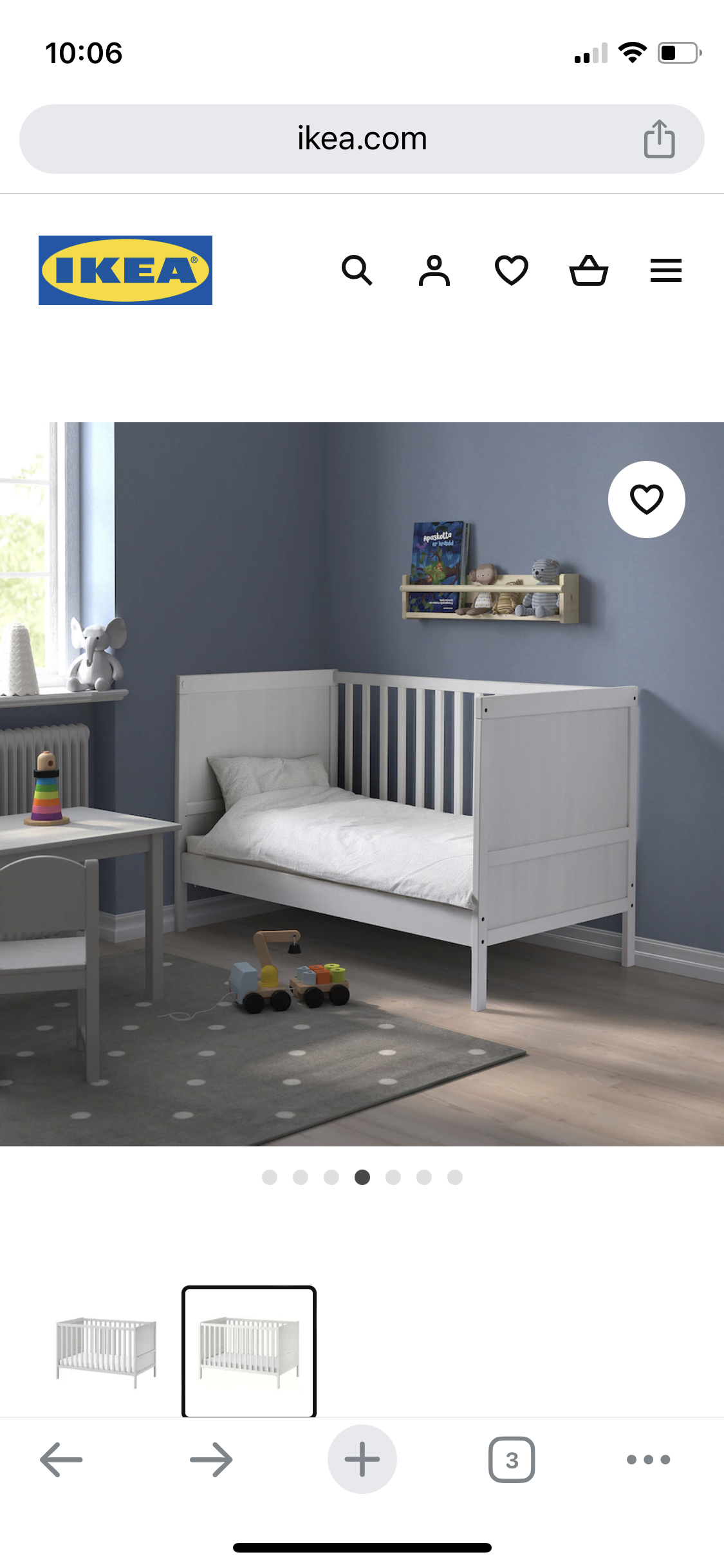Ikea crib - photo 4