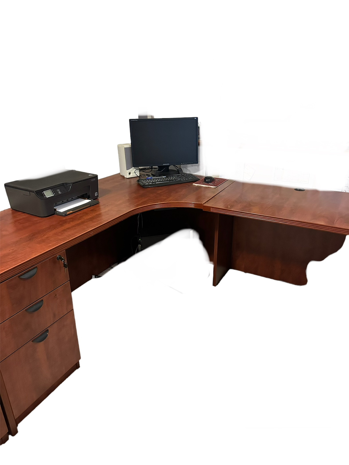 Executive desk with book case - photo 4