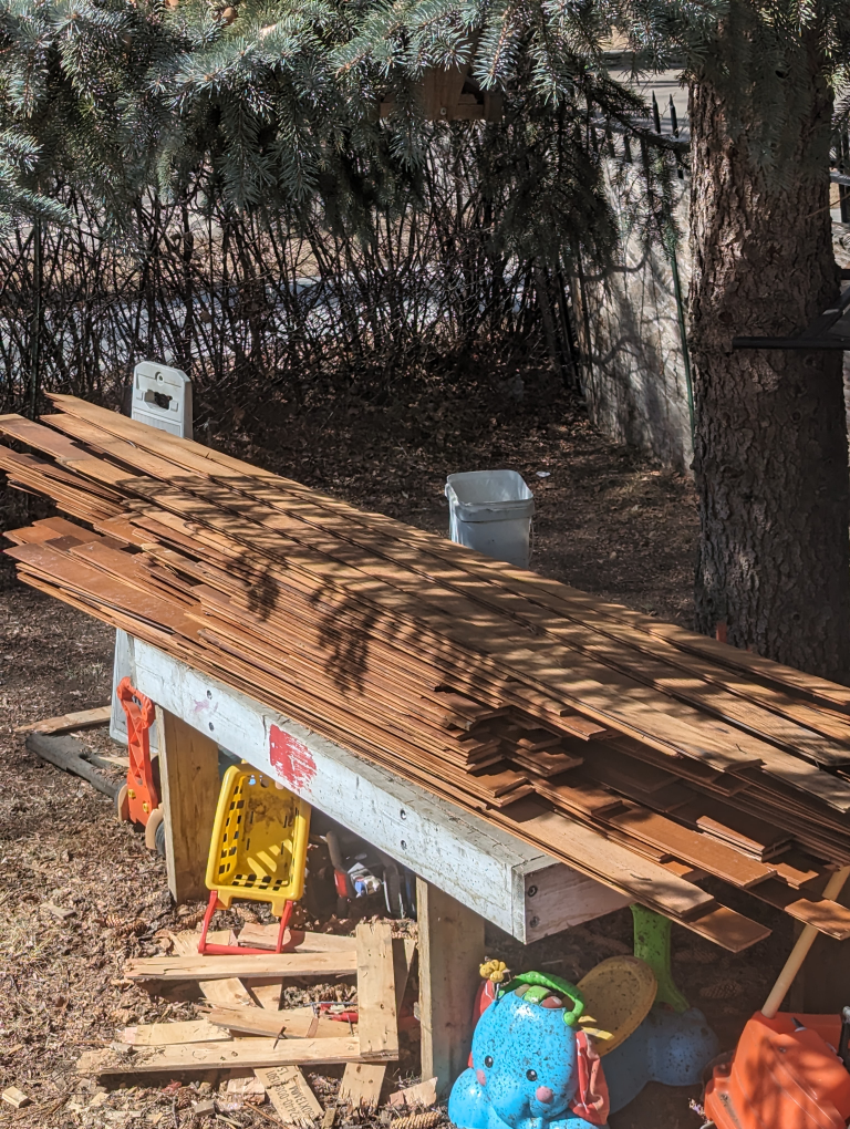 reclaimed cedar Tonge and groove about 120 pieces