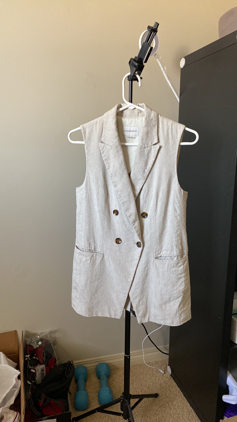 Club Monaco linen vest