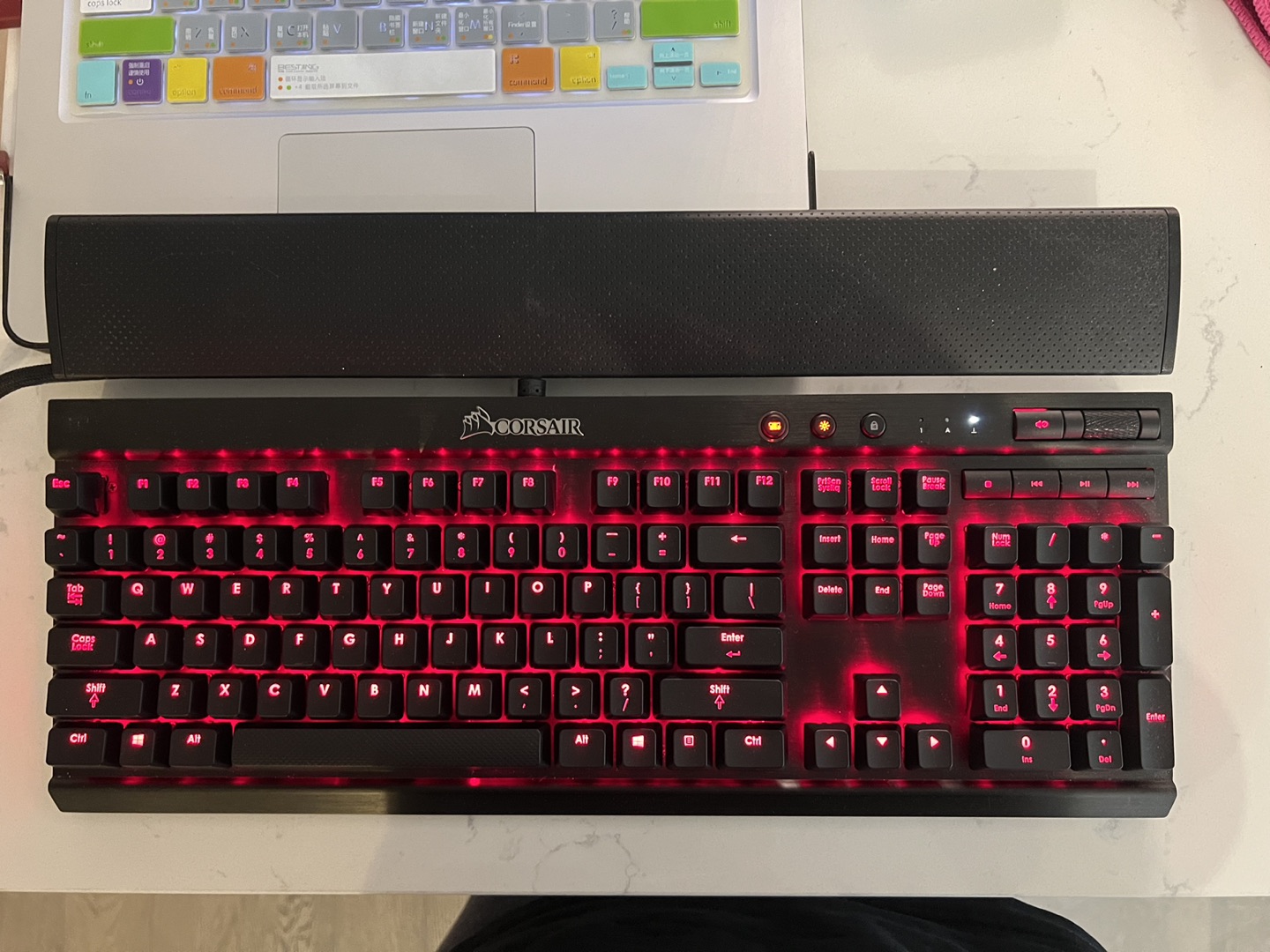 Corsair K70 Mechanical Gaming Keyboard, Red LED, Cherry MX Red