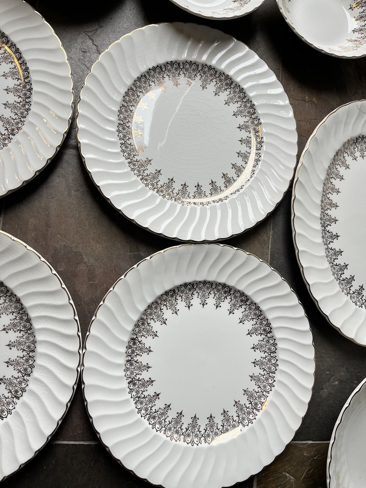 🥕Vintage Aynsley English Ironstone China, 20 pieces image indicator(3)