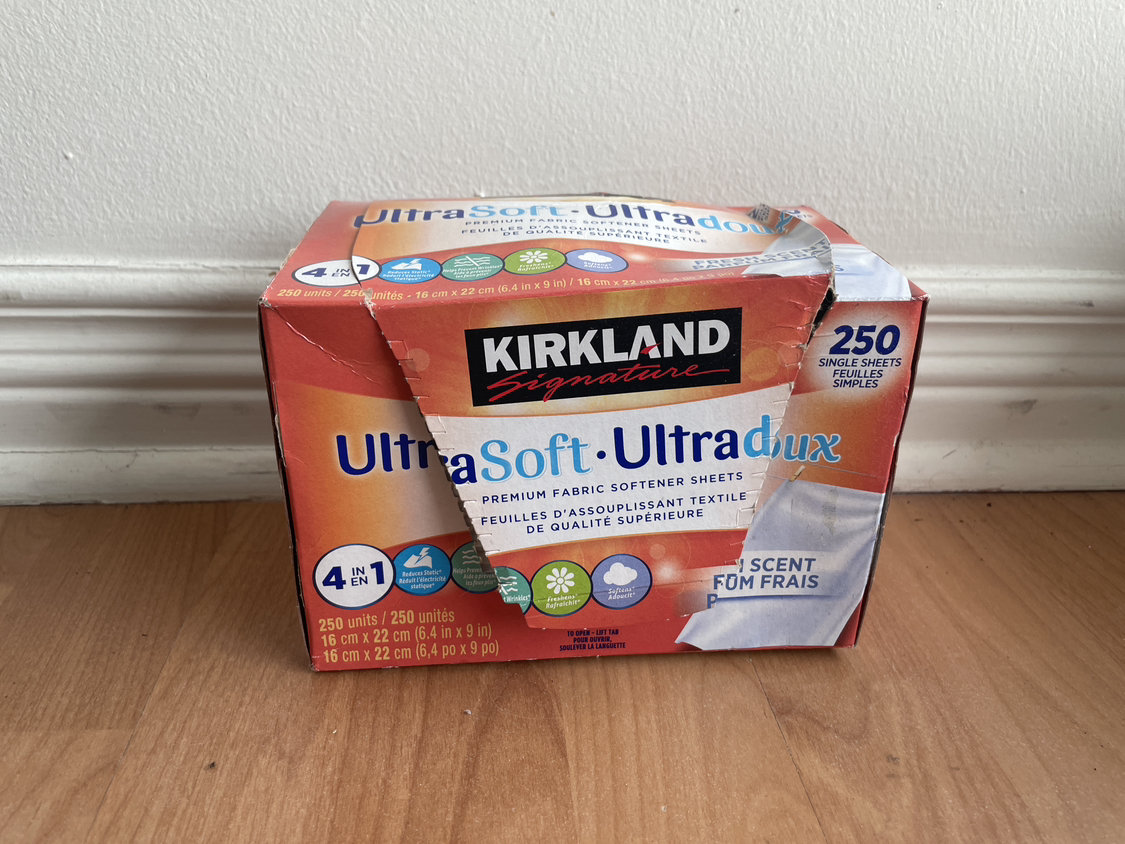 #freecycle bucket, starch spray, cookware polish, dryer sheets image indicator(7)