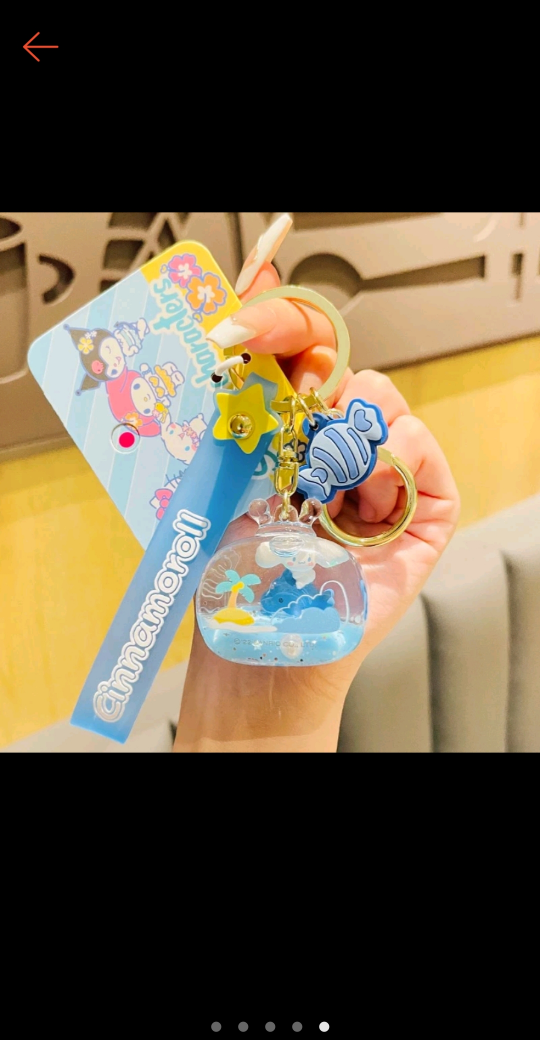 Genuine Sanrio Oil Floating Keychain/Creative Small Gift Pendant thumbnail